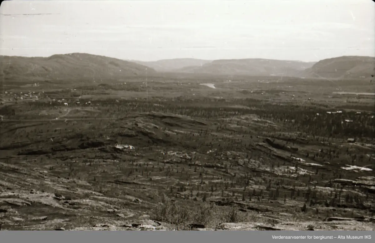 Panorama fra Komsatoppen i Alta