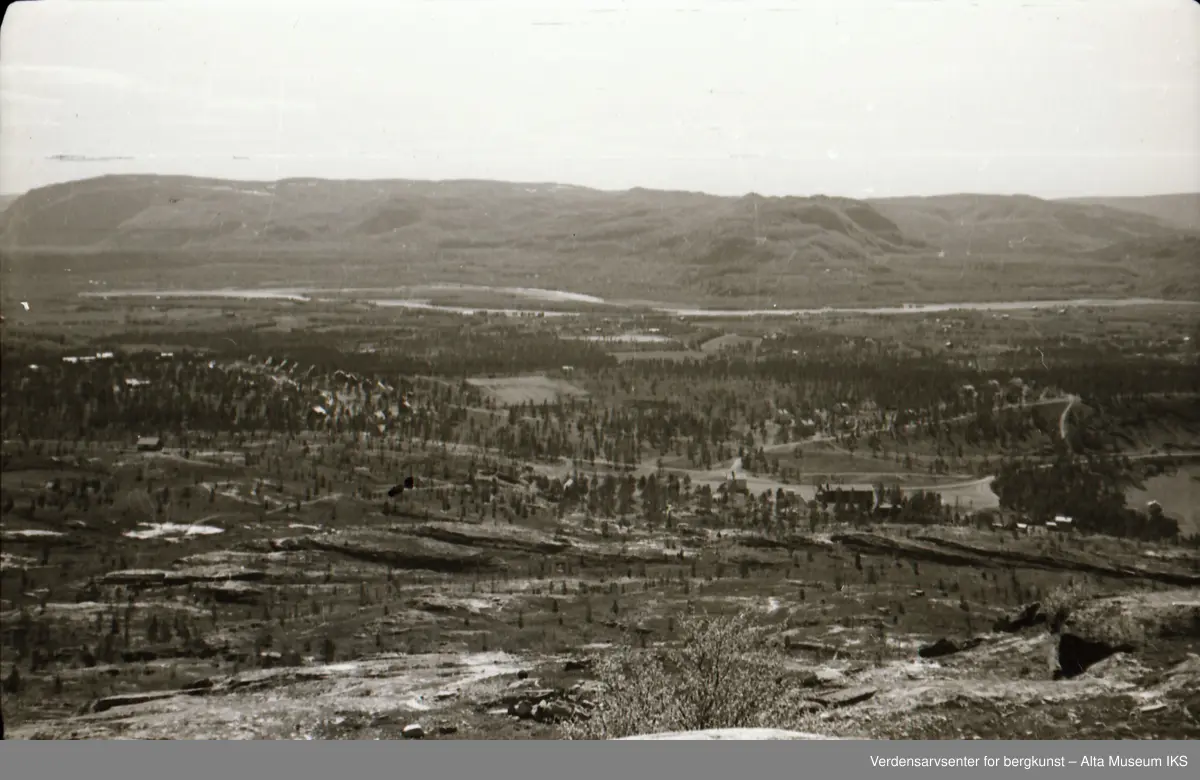 Panorama fra Komsatoppen i Alta