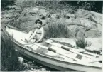 Torborg i båten 