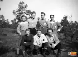 Knästående från vänster:
1.Curt Karlsson
2.Rune Danielsson
3