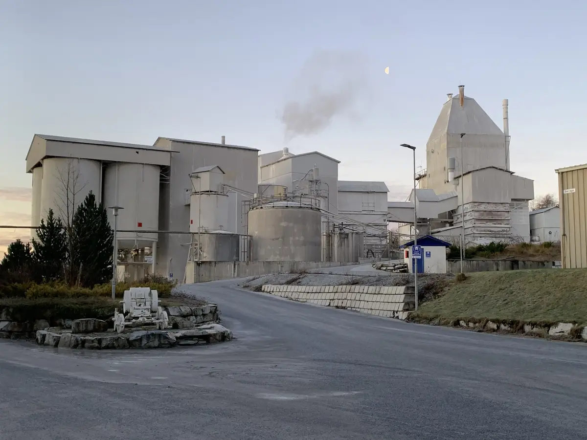 fabrikkanlegg for kalkbrenning