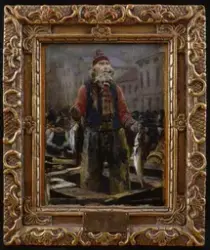 Stril ved Bergens fisketorg [Maleri]