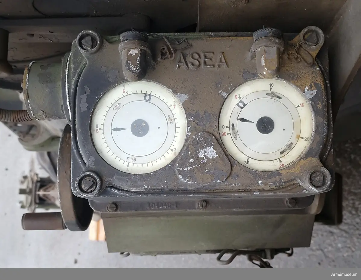 7,5 cm luftvärnskanon m/1930 med tillbehör.