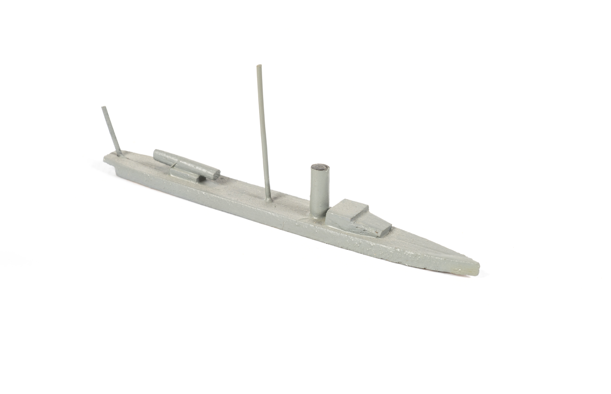 Föremålets form: Vattenlinjemodell.
Består av trä och metalltråd.