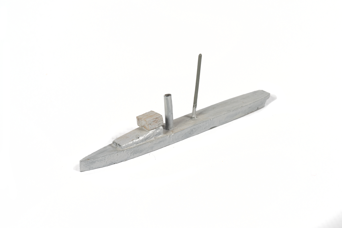 Föremålets form: Vattenlinjemodell.
Består av trä och metalltråd.