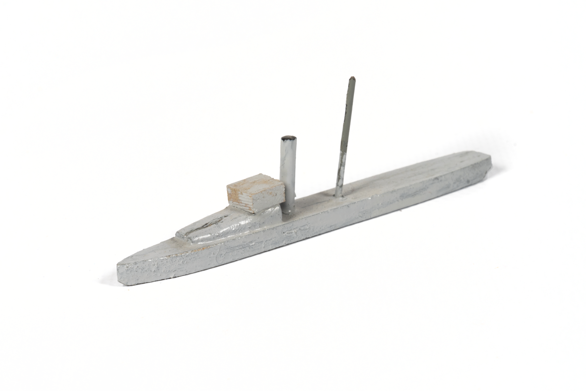 Föremålets form: Vattenlinjemodell.
Består av trä och metalltråd.