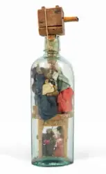 Flaskmodell med dockor