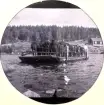 Smålands artilleriregemente, A 6. Överskeppning av hästar. Foto från 1904.