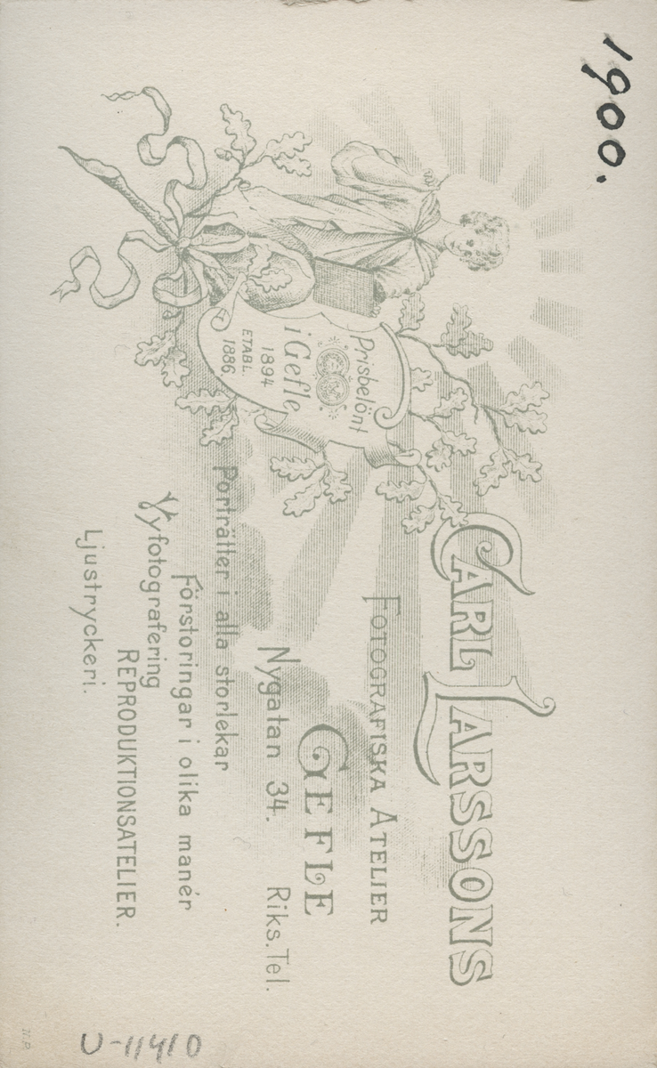 Mansporträtt, 1900.