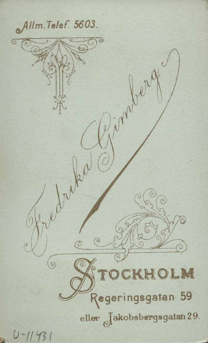 Kvinnoporträtt 1901.