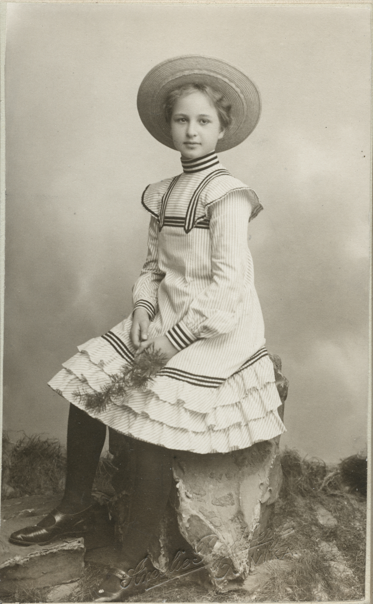 Porträtt av en flicka.