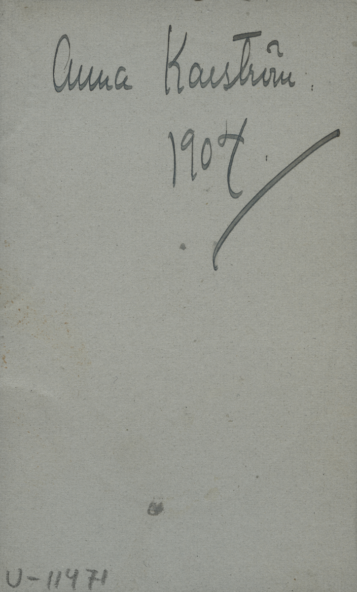 Porträtt av Anna Karström 1904.