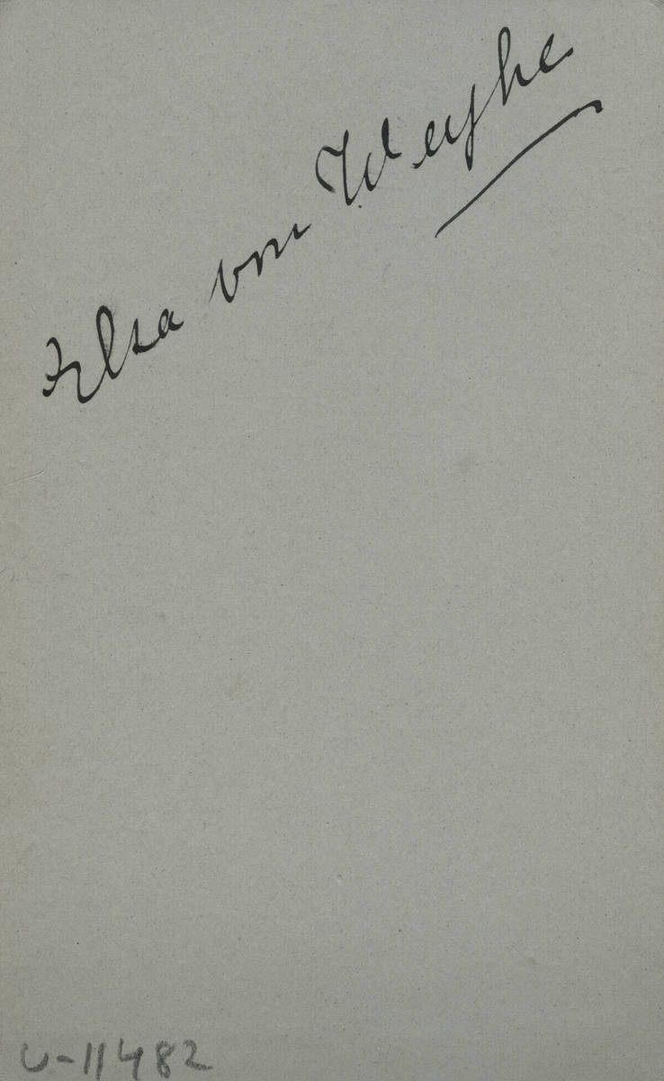 Porträtt av Elsa von Weyhe.