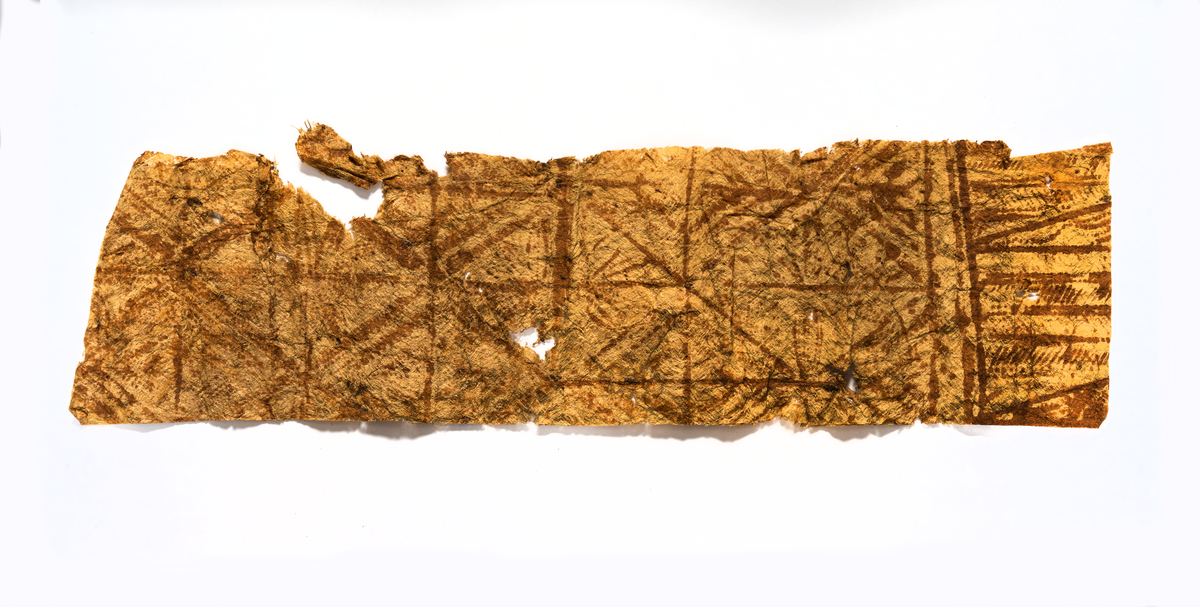 Hemfört från Söderhavet av sjökapten Johan Axel Hedlund vid resa med barkskeppet FREDENSBORG på 1890-talet.

Troligen från Samoa eller Tonga.