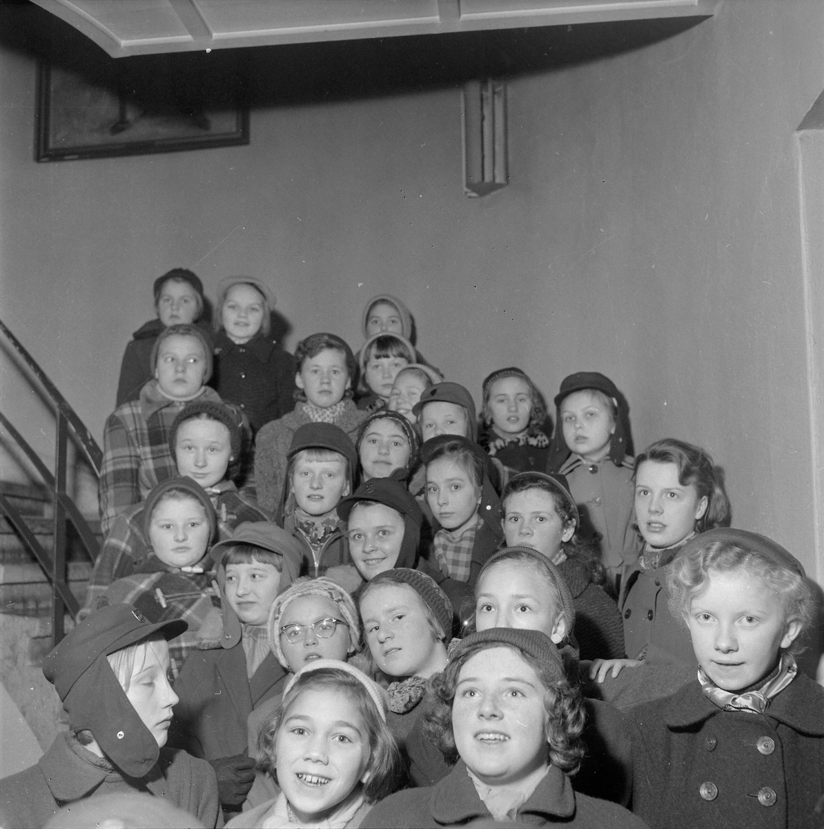 Barn prøvesynger på Teatret