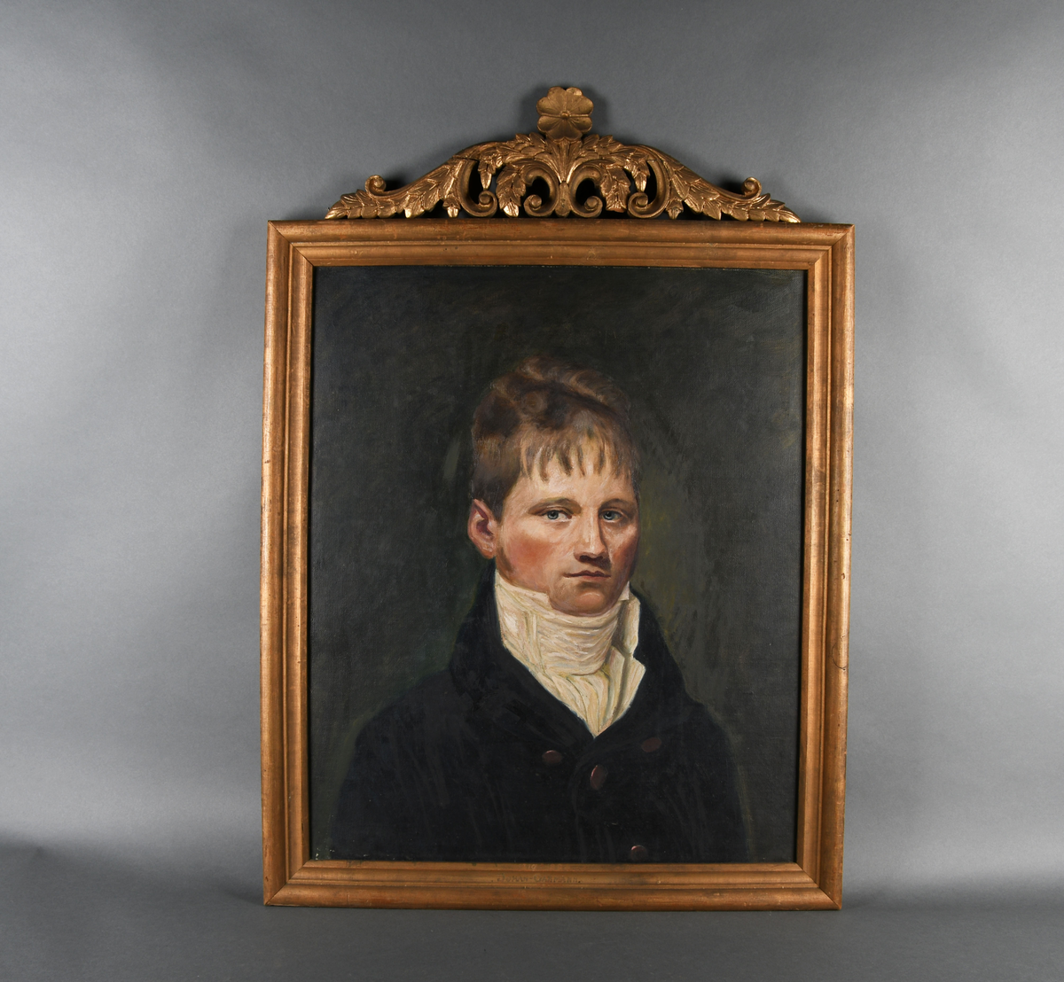 Portrettmaleri av ung mann.