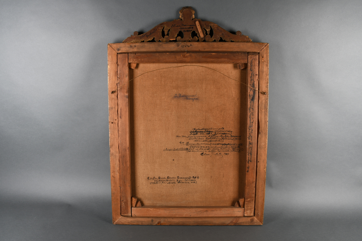 Portrettmaleri av ung mann.