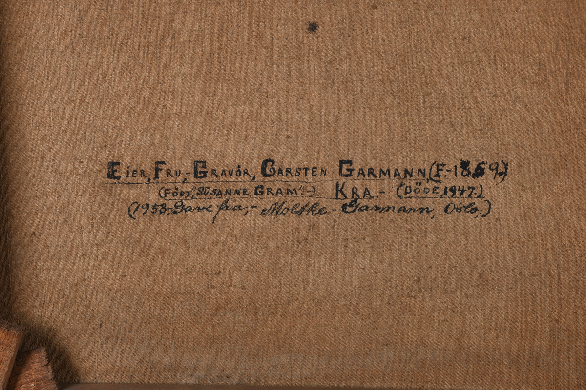 Portrettmaleri av ung mann.