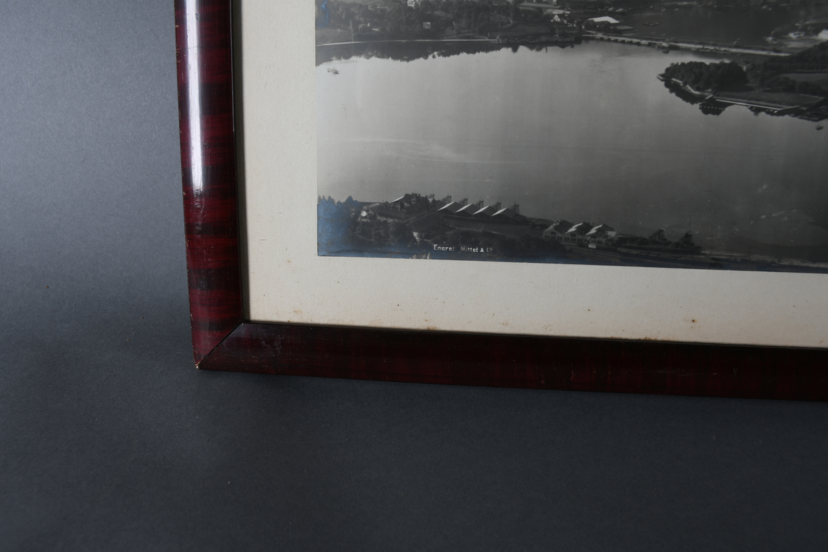 Panorama av Bergen sentrum.