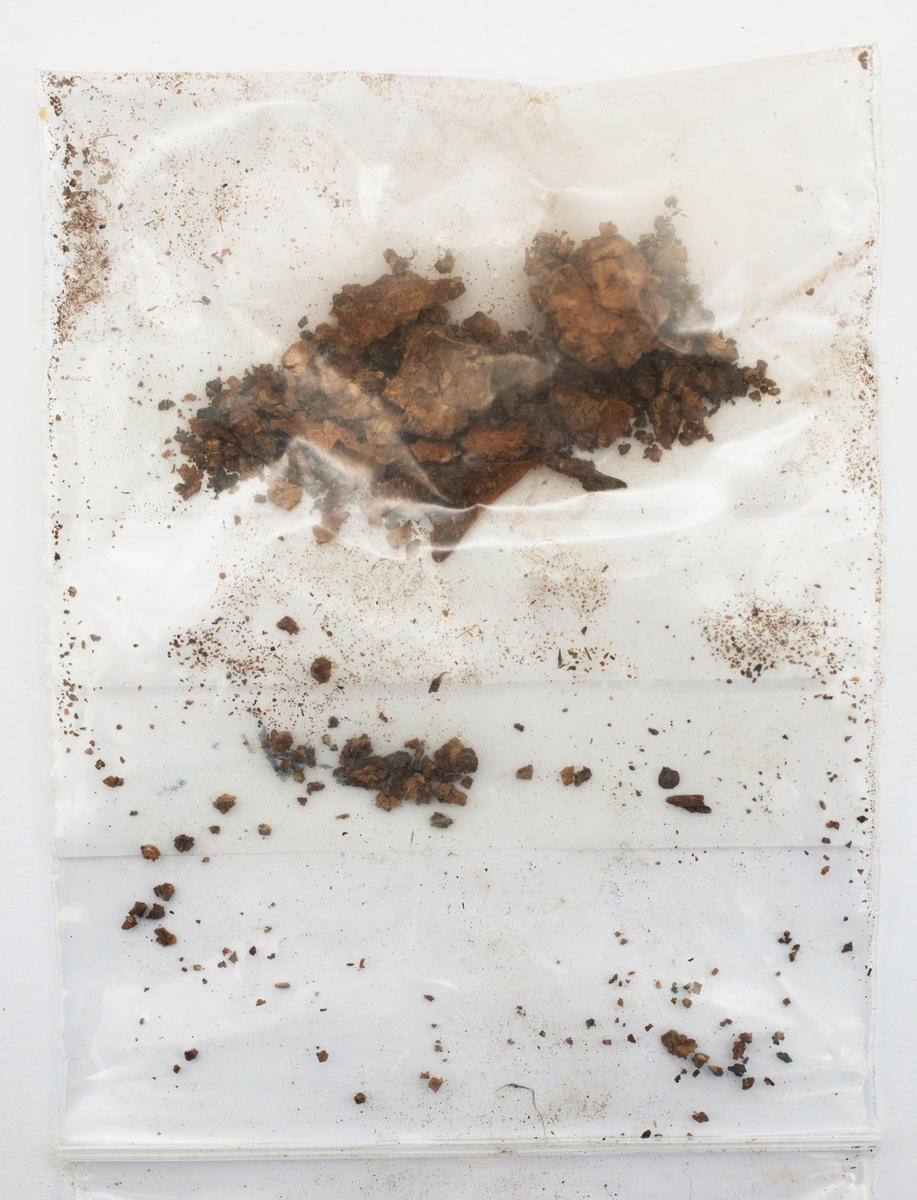 Det mycket omfattande fyndmaterialet domineras av keramik, främst yngre rödgods: grytor, karotter och fat. En del av detta är säkert producerat i Ny Varberg. En del yngre svartgods förekommer också, liksom kakel.

Importvaror från kontinenten är delar av rödgodset liksom vitgods, en hel del stengods och något fajans.

Vidare förekommer glas, både fönsterglas och dryckesglas, järnföremål av olika slag, förutom spik finns t ex lås, vidare mindre mängder brons, mässing och bly, varav några blyplomber.

Fynden har sorterats efter fyndomständighet och typ i följd VMF 50 000 - VMF 86 941, VMF 87 000 - VMF 87 032.

Därtill kommer diverse fyndnummer sten och ben som inte har VMF-nummer. Förmodligen är detta det samlade fyndmaterialets.

Merparten har lagts in i en databas av okänd typ, utskrifter från denna har kompletterats med en del uppgifter påskrivet för hand, liksom VMF-nummer, och finns i blankettform.

Sammanlagt omkring 3500 fyndposter finns att finna i  Primus av de drygt 37 000 posterna. Resten finns alltså endast dokumenterat på blanketter.

Själva sorteringen som helhet är av allt att döma bra gjord, det är bara det att arbetet tyvärr aldrig kunde fullföljas.

Oavsett infallsvinkel och frågeställngar så har fyndmaterialet tillsammans med dokumentationen god potential för vidare bearbetning och forskning.

Keramikfynd i Primus är VMF 50 000 - 52 296, enstaka poster > VMF 56 347, omkring 100 poster runt VMF 59 000, samt VMF 76 778 - 77 036.

Glas, läder, trä och metaller finns på VMF 86 000 - 86 941. Tegel har VMF  87 000 -  87 032.

Antalet fyndbackar är 443 st, varav keramik 362, glas 10, läder mm 6, trä 23, metall 15, tegel 13 samt sten 9 och ben 5 backar med olika fyndnummer men inte VMF-nummer. En del större träföremål som plank finns på pall.