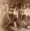 Smålands artilleriregemente, A 6. Sedermera kapten C Holmer som ung studentkonstapel. Foto från år 1908-1909.