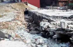 Bild tagen under 1970-talet. Fotografen har tagit bilden med