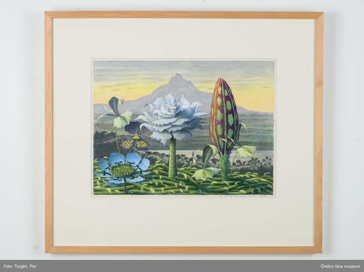 Montering/Ram: Träram