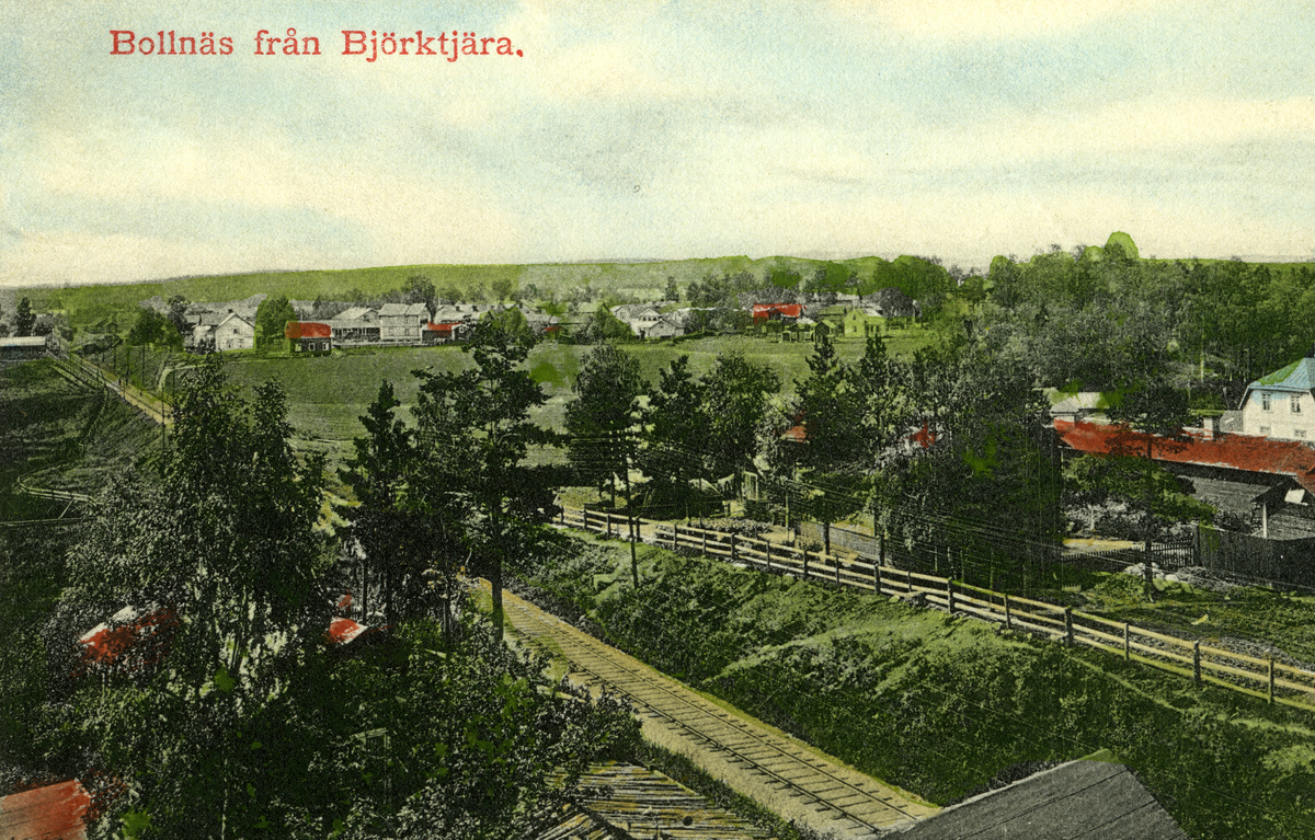 Bollnäs från Björktjära.