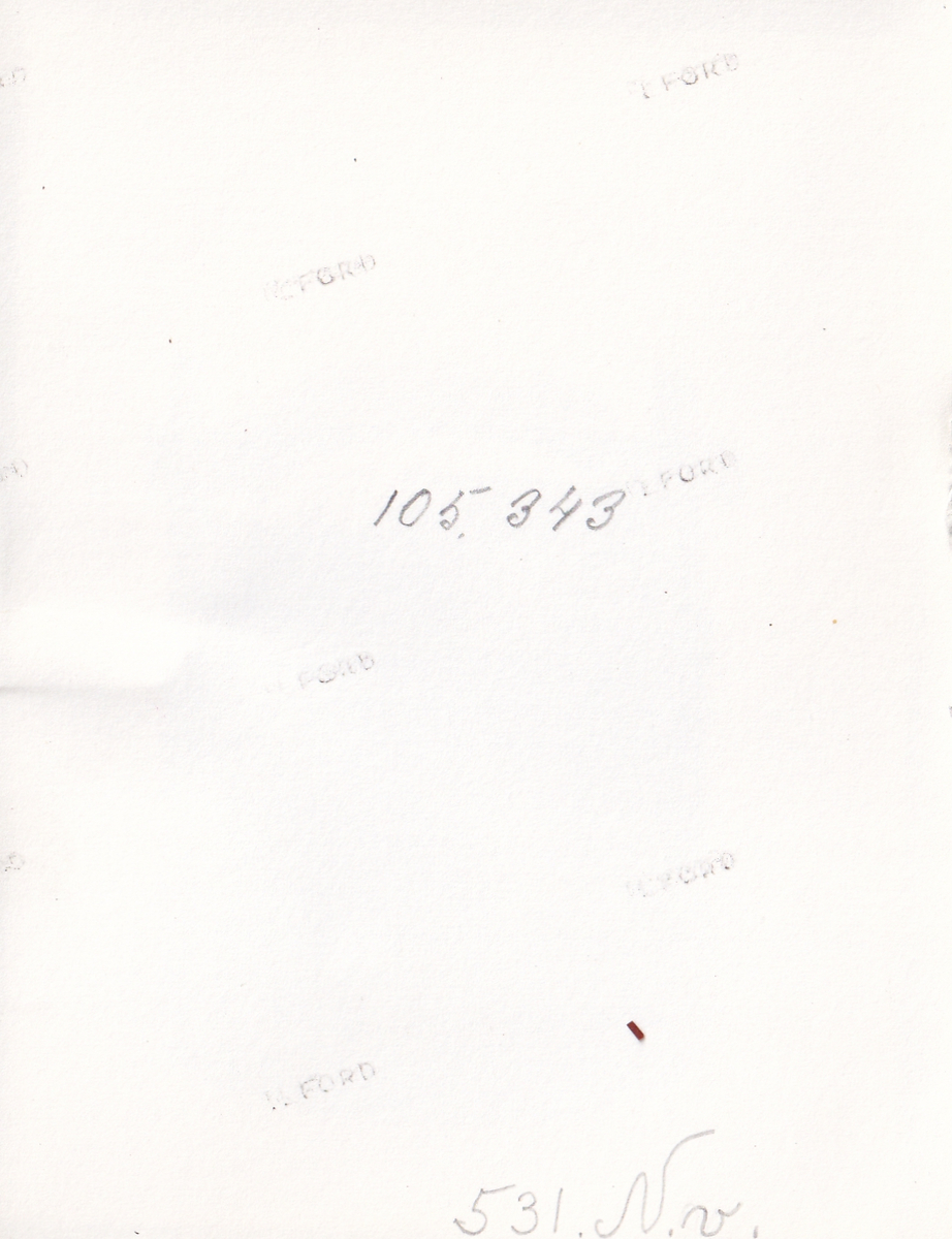 Vattenspann. Av furu, grönmålat laggkärl med handtag, två svarta järnband runt. 