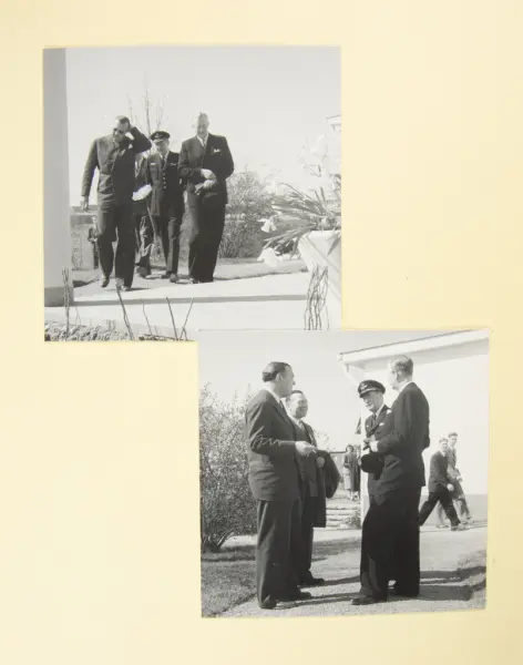 Album från prins Bertils besök på SAAB i Linköping den 21 ap