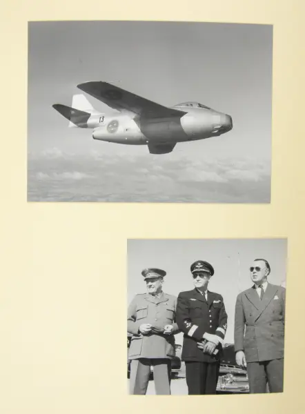 Album från prins Bertils besök på SAAB i Linköping den 21 ap