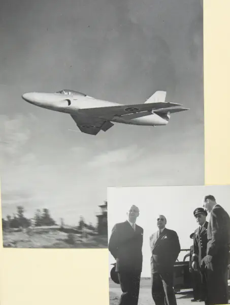 Album från prins Bertils besök på SAAB i Linköping den 21 ap