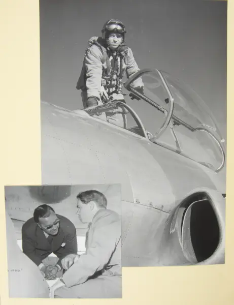 Album från prins Bertils besök på SAAB i Linköping den 21 ap