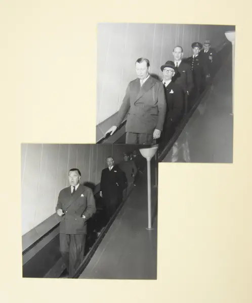 Album från prins Bertils besök på SAAB i Linköping den 21 ap