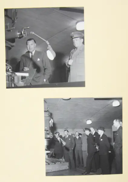 Album från prins Bertils besök på SAAB i Linköping den 21 ap