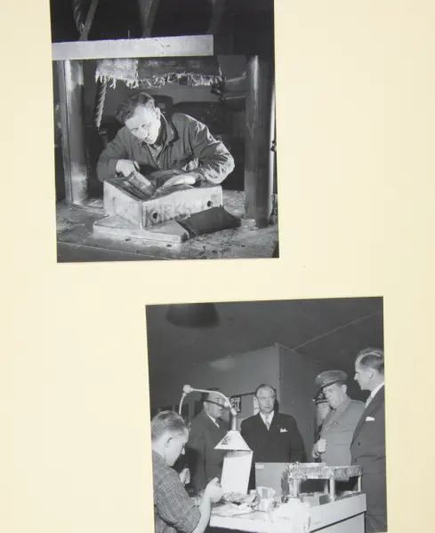 Album från prins Bertils besök på SAAB i Linköping den 21 ap