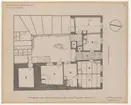 Guldsmedshuset.
Planritning.
Plan av bottenvåning.