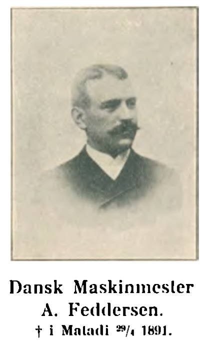 Dansk maskinist med tjeneste i Kongo fra 1888