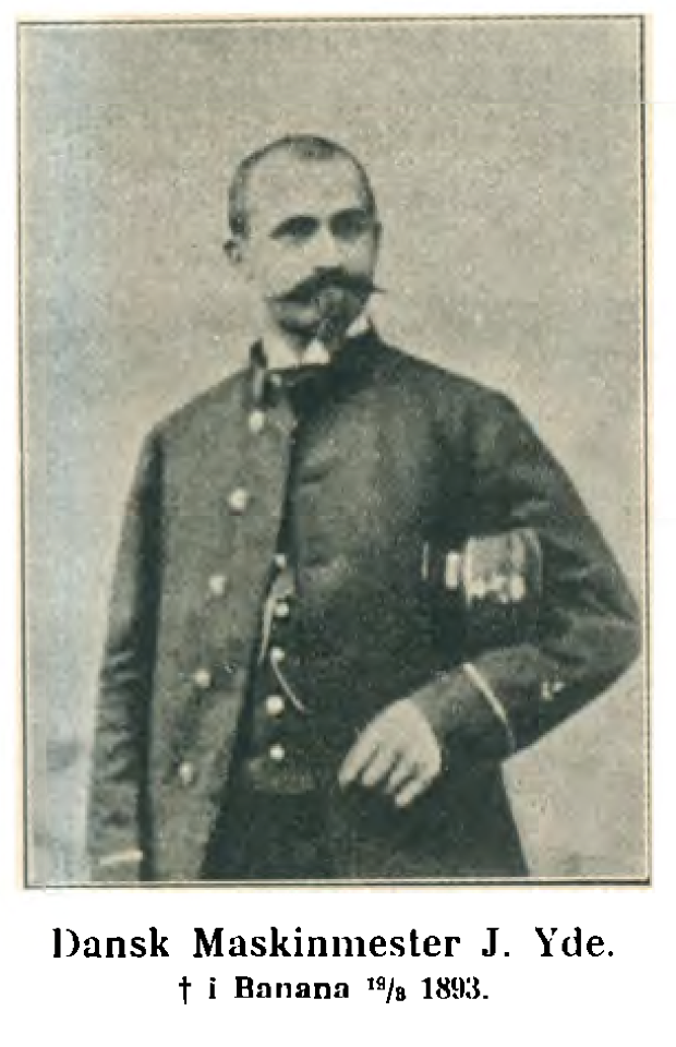 Dansk maskinist som fikk arbeide i Fristaten Kongo fra 1890