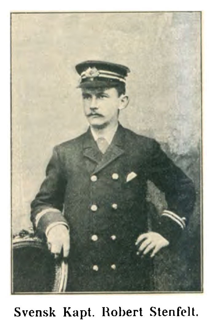 Svensk skipskaptein i Fristaten Kongo fra 1890