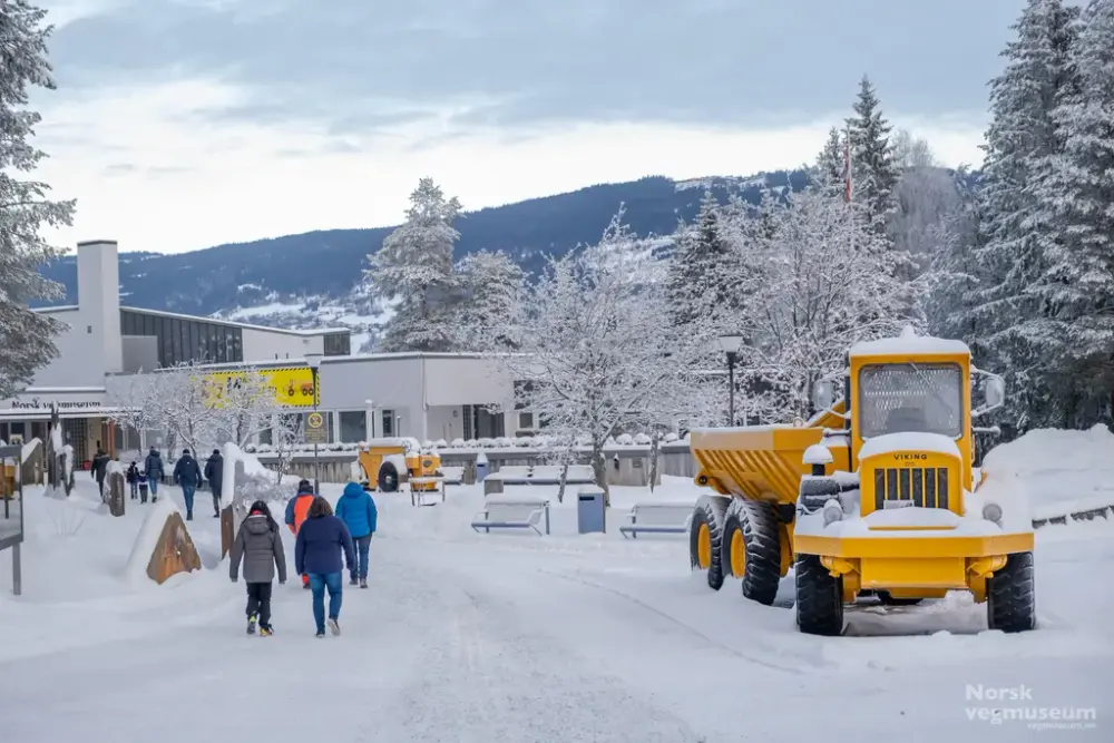 Bildet viser inngangspartiet hos Norsk vegmuseum
