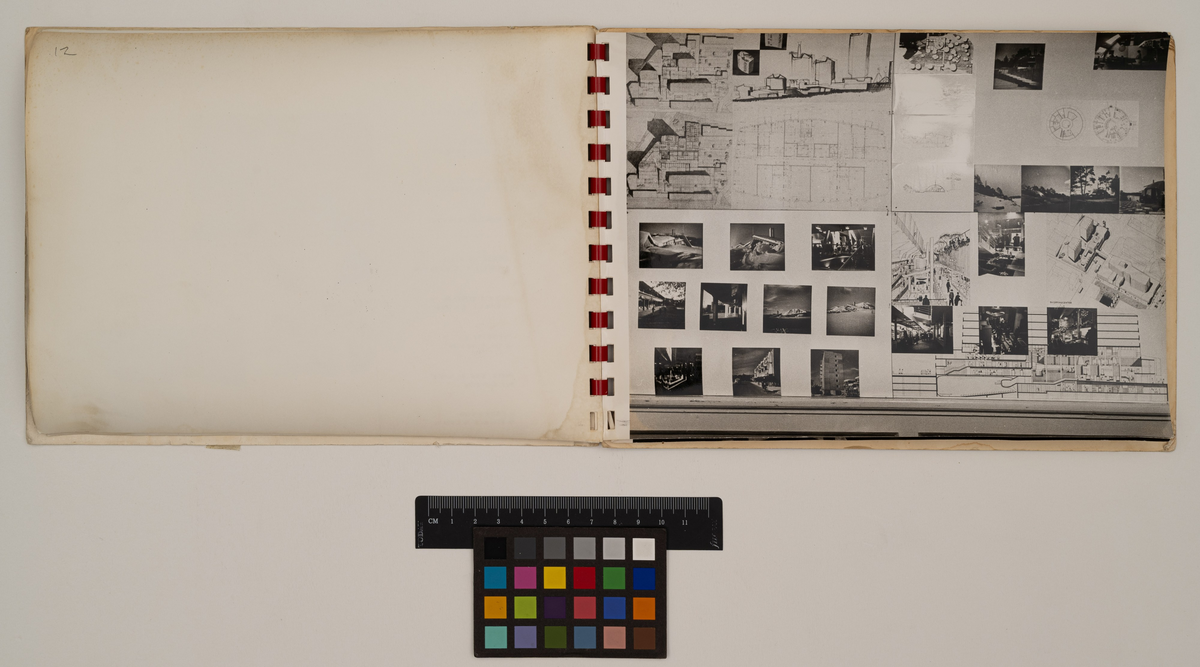 Utställningskatalog av Ralph Erskine med titeln "Bo i nordligt klimat"