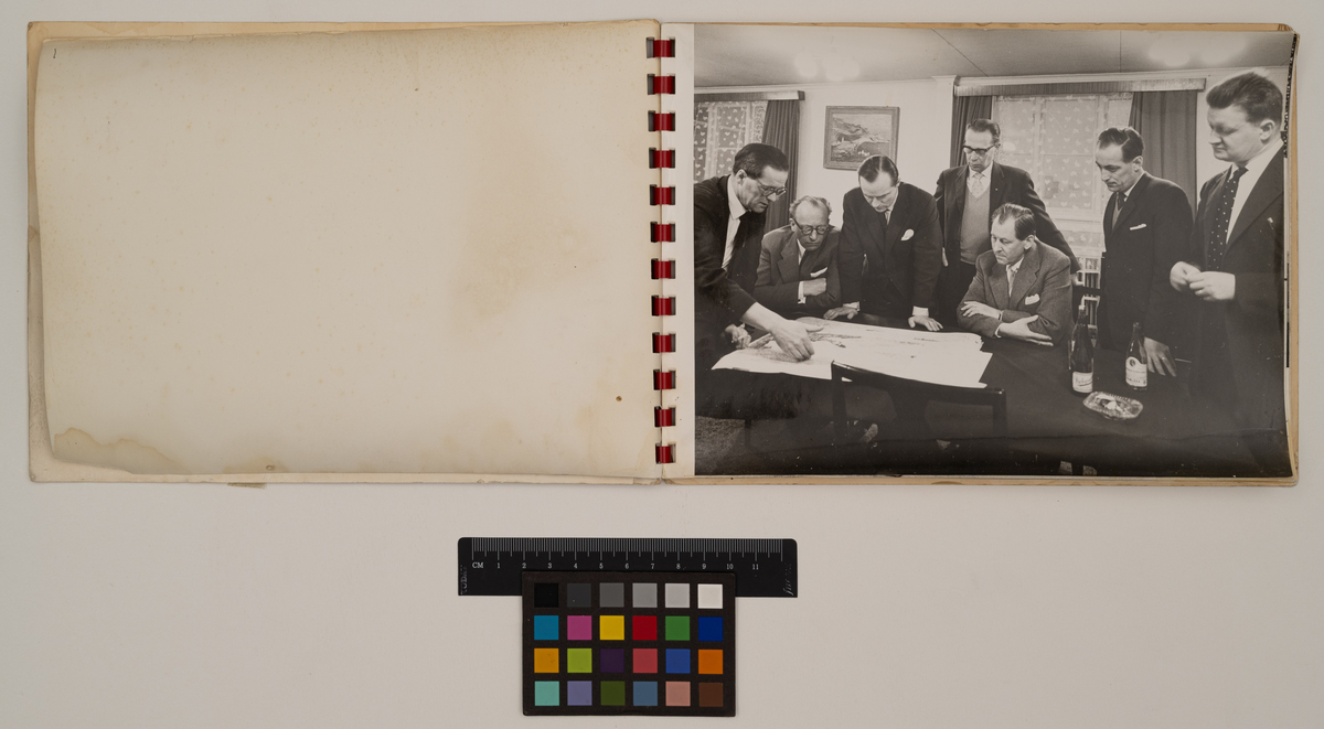 Utställningskatalog av Ralph Erskine med titeln "Bo i nordligt klimat"