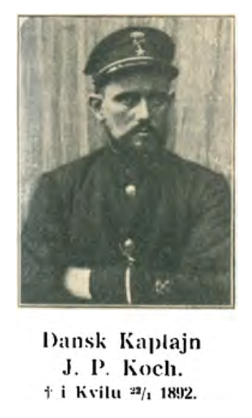 Dansk skipskaptein i Fristaten Kongo fra 1891