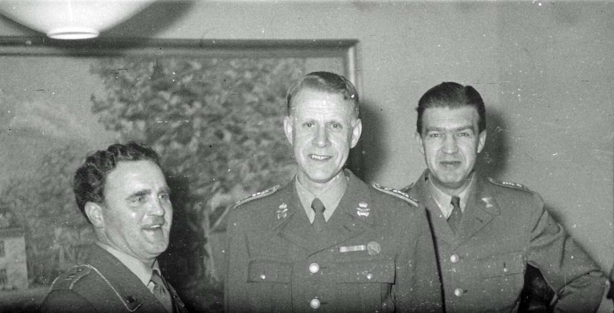 Underofficersmässen P 4 1960. K-E Larsson, Hans Malmgren och Anders Gernandt