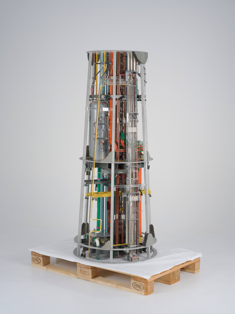 Del til ingeniørmodell av utstyrsskaft til betongplattformen Gullfaks C.