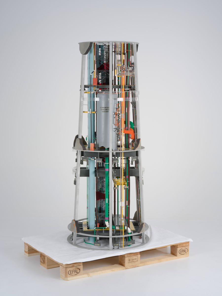Del til ingeniørmodell av utstyrsskaft til betongplattformen Gullfaks C.