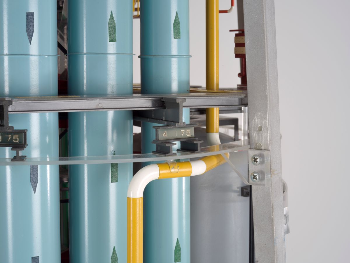 Del til ingeniørmodell av utstyrsskaft til betongplattformen Gullfaks C.