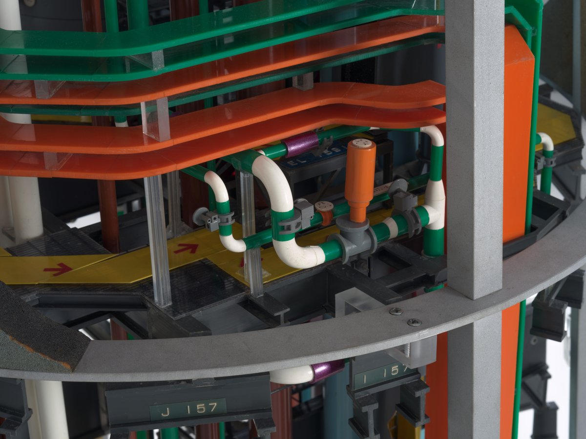 Del til ingeniørmodell av utstyrsskaft til betongplattformen Gullfaks C.