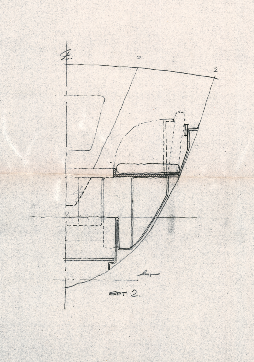 Norlin 37 snittvy spant 2